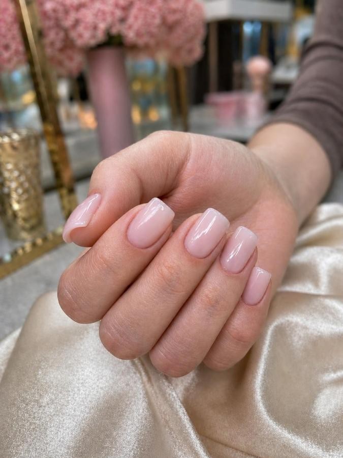 Nail photo before redness and irritation cleanup after